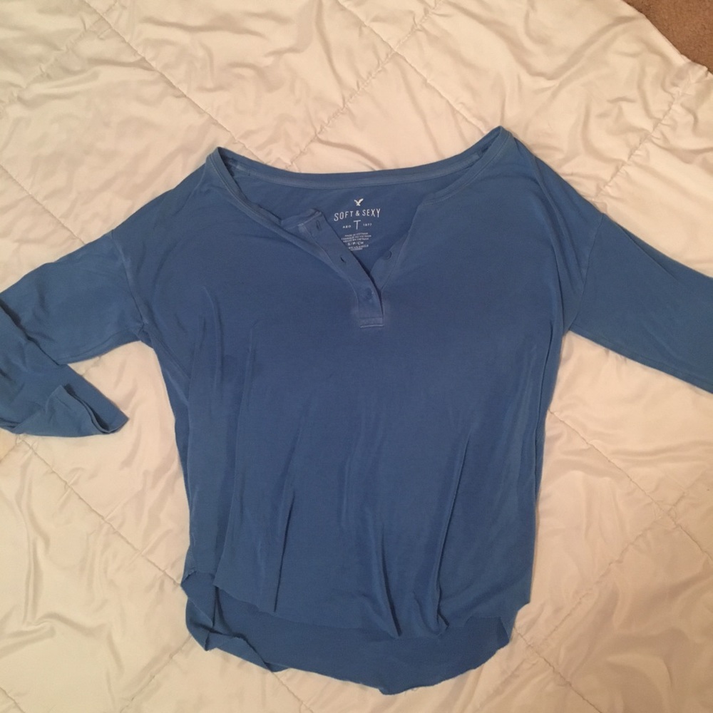 american eagle quarter sleeve